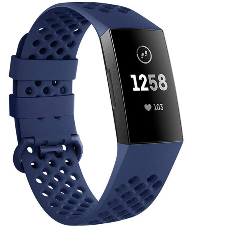 Sporty Silicone Wristwatch Strap