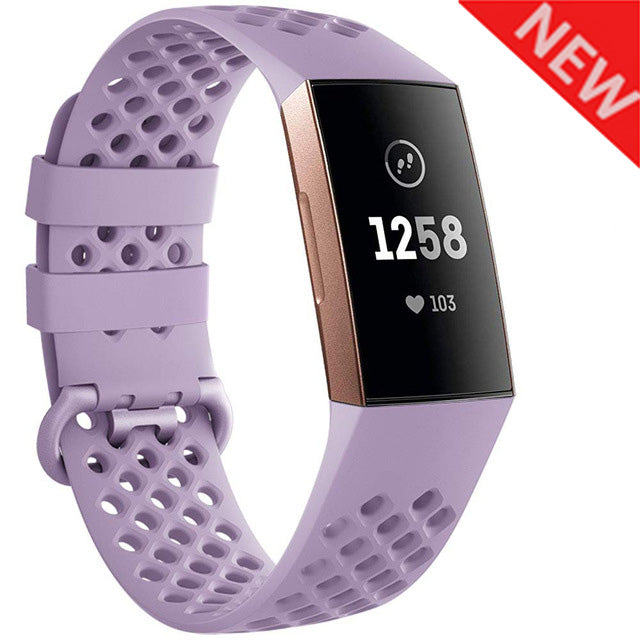 Sporty Silicone Wristwatch Strap