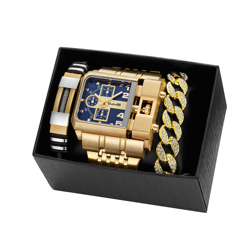 Multi-timezone  Men's Watch